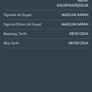 TEB Bankası Hasanpaşa Şubesi Sigorta İptali