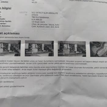 Media Markt Sigortası İşlevsizliği Servislerinden Ürünün Gelmemesi