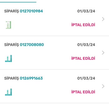 Watsons Paramı Çekip Siparişimi İptal Etti