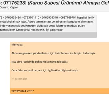 hepsiJET Hepsiburada Hepsijet Kargo Alımı Yaptıramıyoruz.
