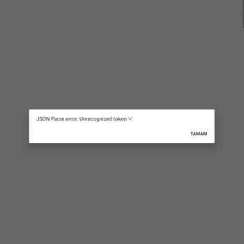 Passolig Passo Json Parse Error Unrecognized Hatası