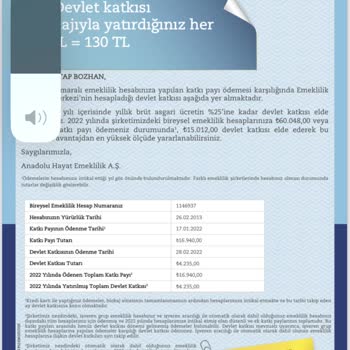 Anadolu Hayat Emeklilik, Devlet Katkı Payı Ödemedi