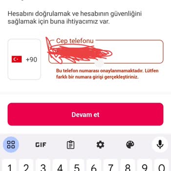 Yemek Sepeti Telefon Numarasını Onaylamıyor