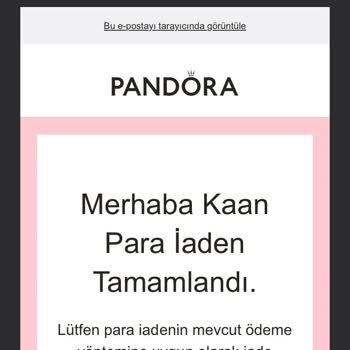 Pandora Mücevher Ücret İadesi