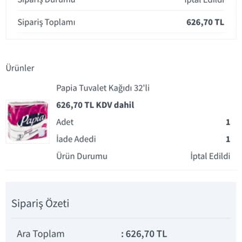 Bizim Market Papia 96 Lı Tuvalet Kağıdı