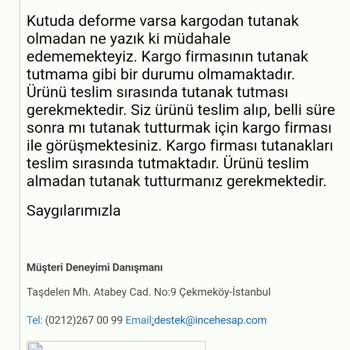 Kırık Ürün Hayal Kırıklığı: İnce Hesap Ve Yurtiçi Kargo