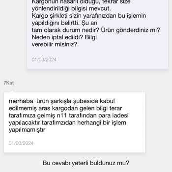 Aras Kargo Ve 7Kat Yapı Market Organize Mağduriyet