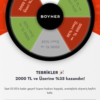Boyner İndirim Kuponu Kullanılamıyor.