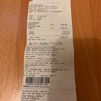 Koton 6 TL Çanta Ücreti