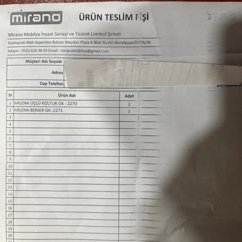 Doğtaş Milena Koltuk Çökmesi