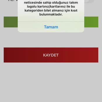 Passolig Kısıtlamadan Dolayı Bilet Alamıyorum