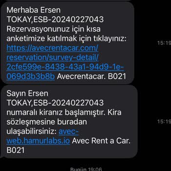 Avec Rent A Car Yalan Yanlış Bilgi İle Paramı Çekti