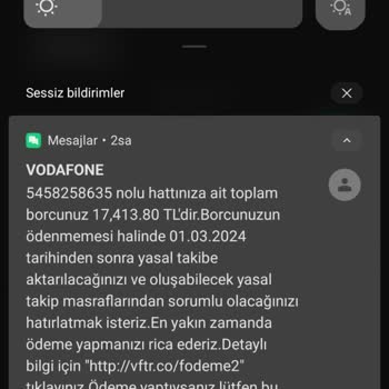 Vodafone Numara Bana Ait Değil