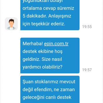 Epin.com.tr Kupon Kodları Teslim Edilmedi