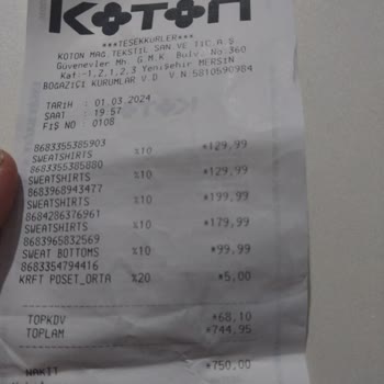 Poşet Parası Verip Koton Reklamı Yapmak İstemiyorum