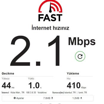 Vodafone Evde İnternet Çok Yavaş!
