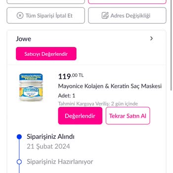Pazarama Sitesinden Gönderilmeyen Jowe Ürünü