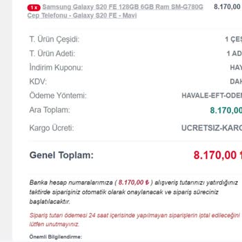Arcelikavm.com Adresi Aktif Değil, Siparişlerimiz Ulaşmadı.