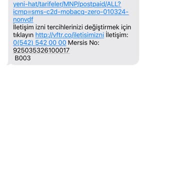 Vodafone İzinsiz SMS Gönderimi Ve SMS Listesinden Çıkamama!
