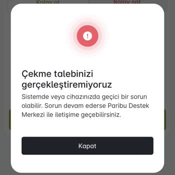 Paribu 48 Saat Diye Bekletti Fakat Çekme Talebi Gerçekleşmedi Diyor