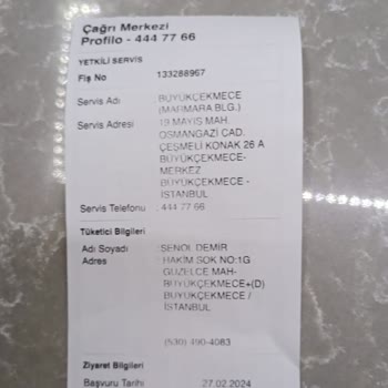 Profilo Büyükçekmece Servisinin İlgisizliği