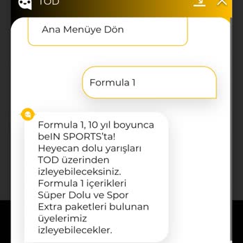 Tod TV Spor Extra+ Paketi Formula 1 İzlenmiyor