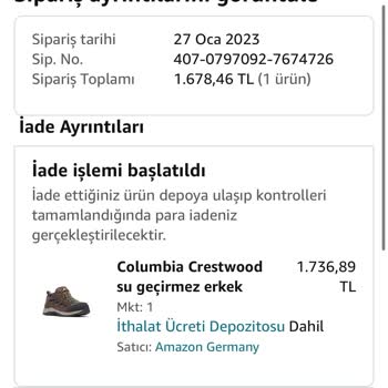 Amazon Türkiye Para İadesi Politikası