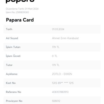 Exxen İptal Olan Üyelikten Para Çekimi