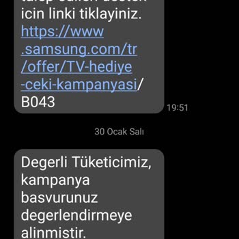 Samsung TV Hediye Çeki