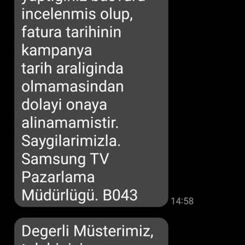 Samsung TV Hediye Çeki