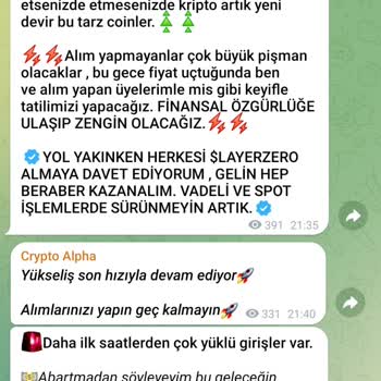 Crypto Alpha Telegram Grubunda Olmayan Coinleri Satıyorlar