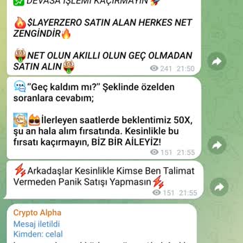 Crypto Alpha Telegram Grubunda Olmayan Coinleri Satıyorlar