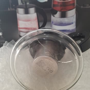 Kiwi Home Kiwi Exclusive Ktm-2908 Cam Çay Makinesi Üst Demlik Çatladı