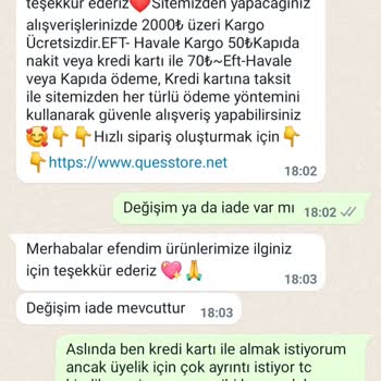 Quesstore Ürün Değişiminde Yaşanan Sorunlar Ve Mağduriyetim