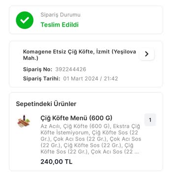 Migros Yemek Siparişimi Teslim Etmedi