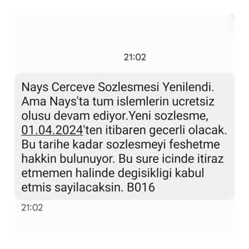 Nays Çerçeve Sözleşmesi Hakkında