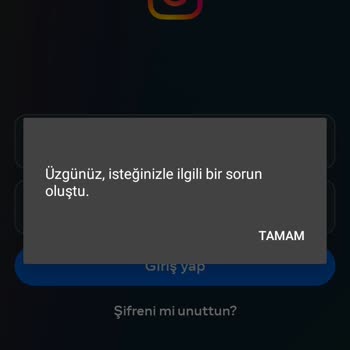 Instagram Giriş Hatası