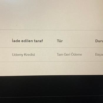 Udemy Geri İade İşlemi Banka Hesabına Olmadı