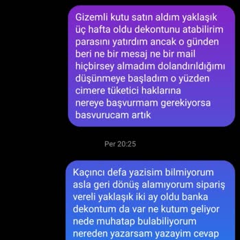 Sakaoğlu Store Alışveriş Sonucu Ürün Teslimi Yapılmadı