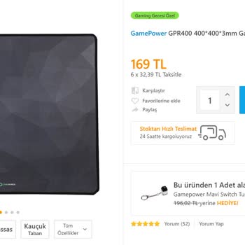 İncehesap Mouse Pad Hediyesi Anahtarlık