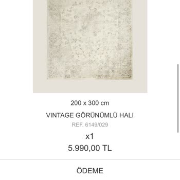 Zara Home Vintage Halı Birkaç Günlük Kullanımda Deformasyon Sorunu