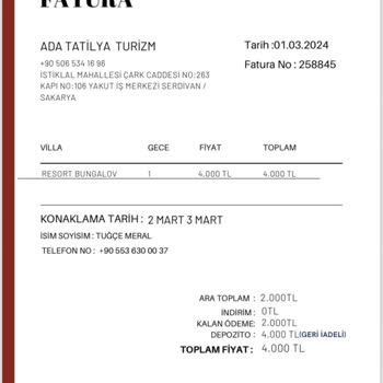 TÜRSAB Sapanca Bungalov Rezervasyonu Güven Sorunu