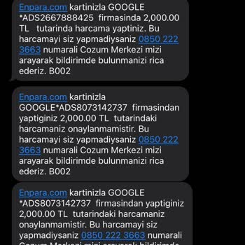 Enpara Hesabımdan Google İle Para Çekilmiş