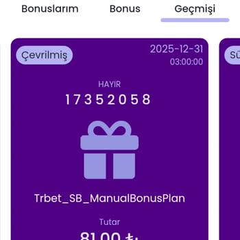 Trbet Sitesi Kayıp Bonusu Mağduru
