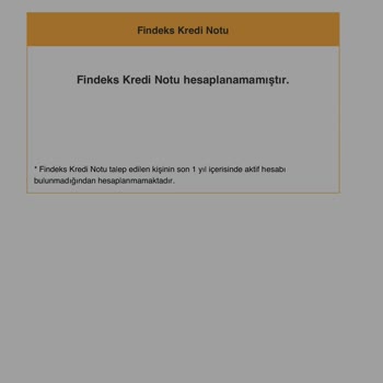 Findeks Puan Hesaplamaması Hakkında