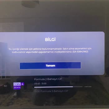 Todtv Tizen App Formula Paketi İçin Yetkiniz Bulunmamaktadır Hatası
