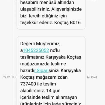 Koçtaş Ürünlerimi Teslim Etmiyor! Koçtaş Bitmiş!