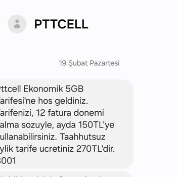Pttcell Ekstradan Faturaya Ücret Ekliyor Bilgi Vermeden.