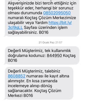 Koçtaş Kendi Hatasını Müşteriye Kesiyor
