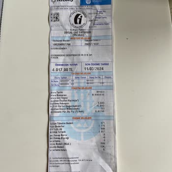 29.02.2024 Tarihli İzgaz İGDAŞ Yanlış Yazılmış Faturasına İtiraz